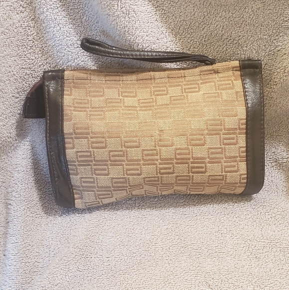 Esteem Lauder Rare Vintage Monogram and Leather Clutch - Picture 1 of 7